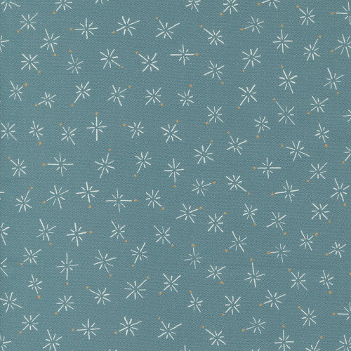 Moda Fabrics Longshore Janet Clare Teal Blue True North Haze