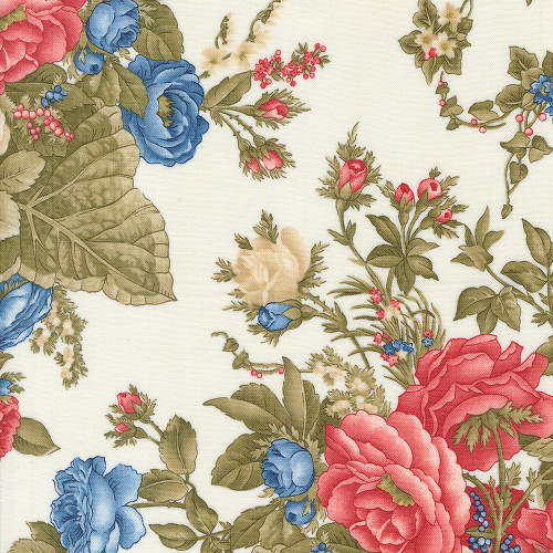 Moda Fabrics Grand Haven Minick & Simpson Natural Floral Bouquet