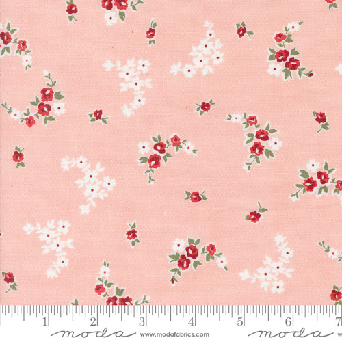 Moda Fabrics Grand Haven Minick & Simpson Pink Rose Spray