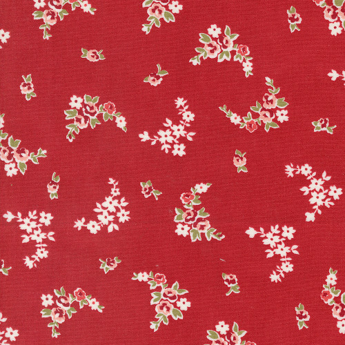 Moda Fabrics Grand Haven Minick & Simpson Red Rose Spray