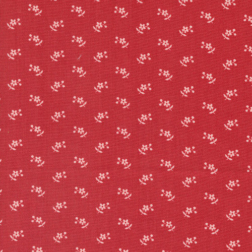 Moda Fabrics Grand Haven Minick & Simpson Red Nosegay Floral Sprig