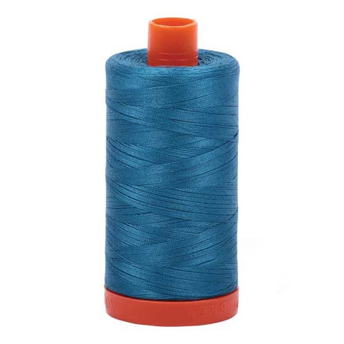 Aurifil Cotton Mako Thread 50 Weight 1422 Yards Medium Teal