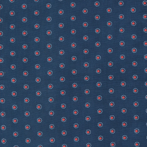 Moda Fabrics Grand Haven Minick & Simpson Dark Blue Starfall Dot