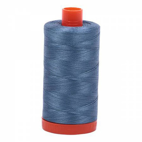 Aurifil Cotton Mako Thread 50 Weight 1422 Yards Blue Grey