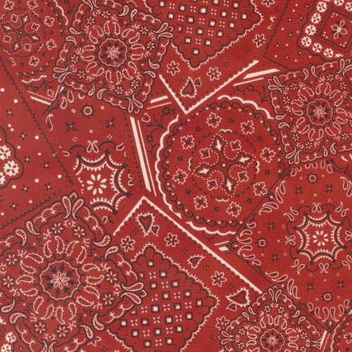 Moda Fabrics Saddle Ranch Bandana Barn Red