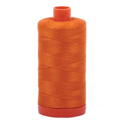 Aurifil Cotton Mako Thread 50 Weight 1422 Yards Bright Orange