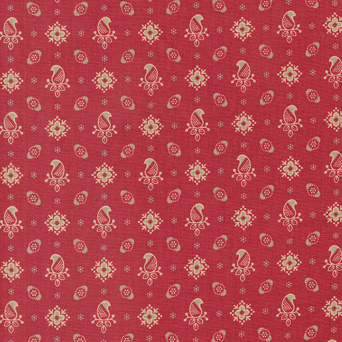 Moda Fabrics Rouenneries Trois French General Amour Set Foulard Rouge Red