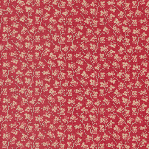 Moda Fabrics Rouenneries Trois French General Bijou Cherry Blooms Rouge Red