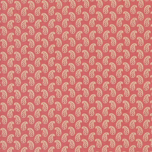 Moda Fabrics Rouenneries Trois French General Cherie Set Paisley Faded Red