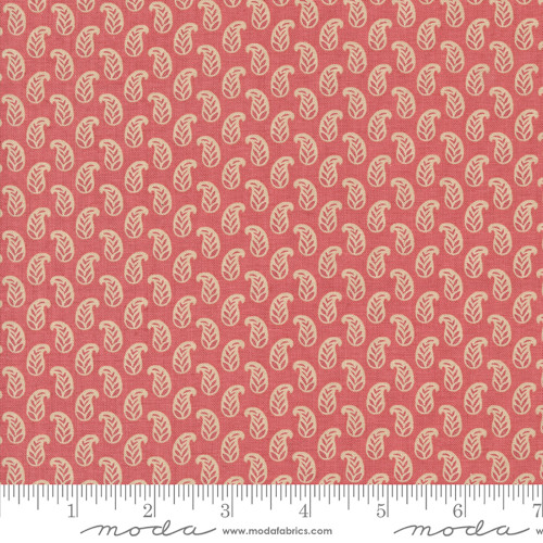 Moda Fabrics Rouenneries Trois French General Cherie Set Paisley Faded Red