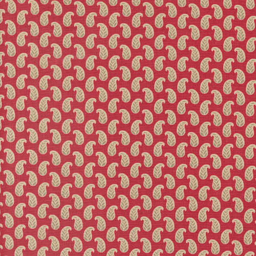 Moda Fabrics Rouenneries Trois French General Cherie Set Paisley Rouge Red