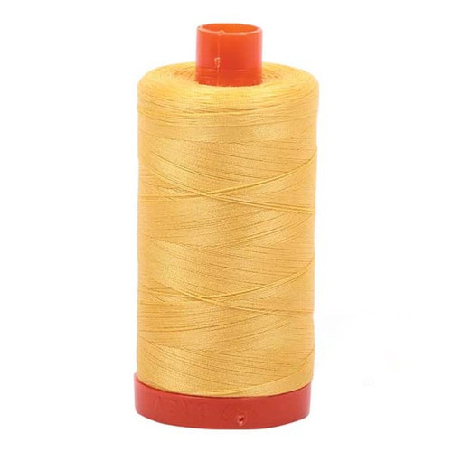 Aurifil Cotton Mako Thread 50 Weight 1422 Yards Pale Yellow