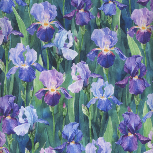 Hoffman Fabrics Flower Shoppe Iris Iris Hoffman Fabrics Flower Shoppe Iris Iris