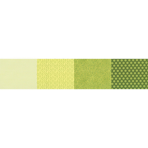 Moda Fabrics 50 Years Of Moda Green 4 in One Blender Print Light Green