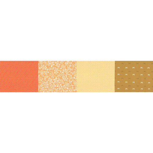 Moda Fabrics 50 Years Of Moda Marigold 4 in One Blender Print Orange