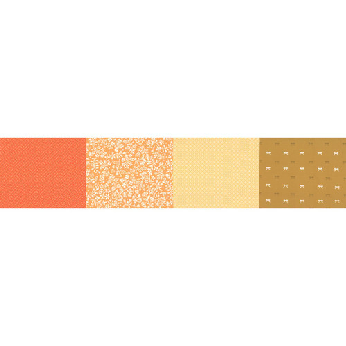 Moda Fabrics 50 Years Of Moda Marigold 4 in One Blender Print Orange