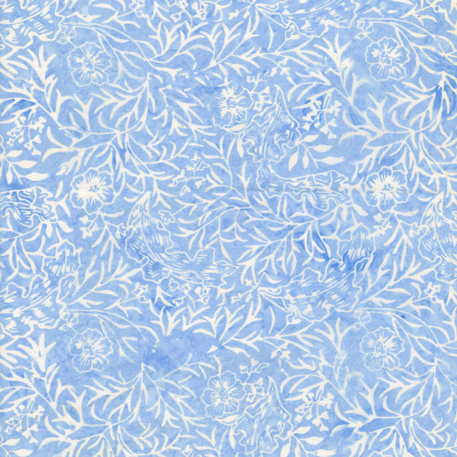 Timeless Treasures Fabrics Bluebell Tonga Batiks Breeze Royalty Floral