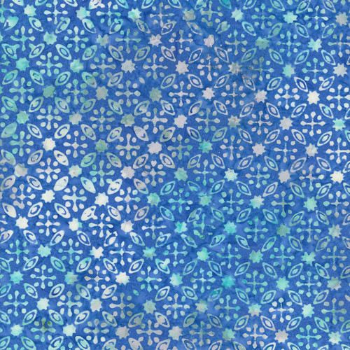 Timeless Treasures Fabrics Bluebell Tonga Batiks Larkspur Flower Fence