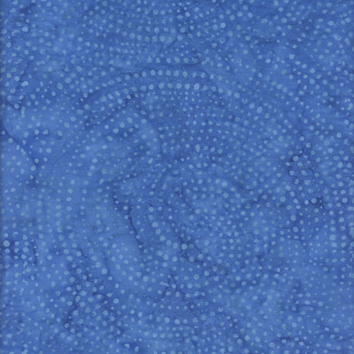 Timeless Treasures Fabrics Bluebell Tonga Batiks Lapis Dotty Spiral