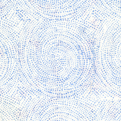 Timeless Treasures Fabrics Bluebell Tonga Batiks Rain Dotty Spiral