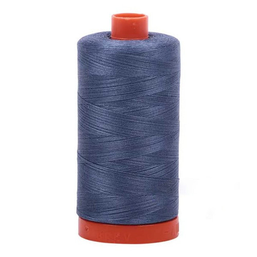 Aurifil Cotton Mako Thread 50 Weight 1422 Yards Dark Grey Blue
