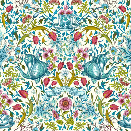 FreeSpirit Fabrics Language of Flowers by Odile Bailloeul Tea Time Cream