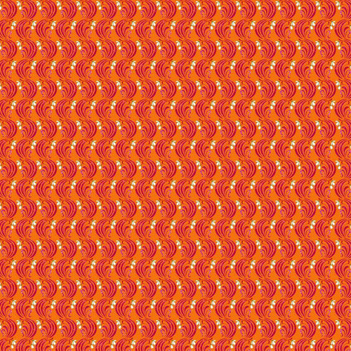 FreeSpirit Fabrics Language of Flowers by Odile Bailloeul January Orange