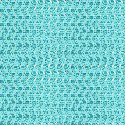 FreeSpirit Fabrics Language of Flowers by Odile Bailloeul January Turquoise