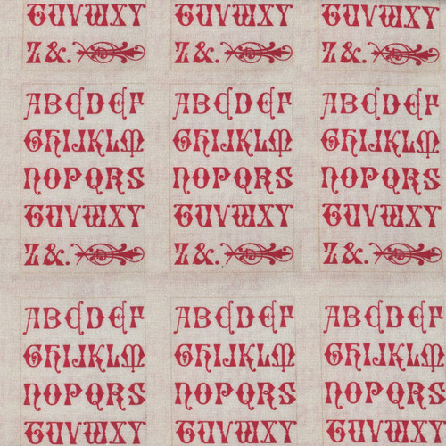 FreeSpirit Fabrics Red Palette by Tim Holtz Red Typography Red