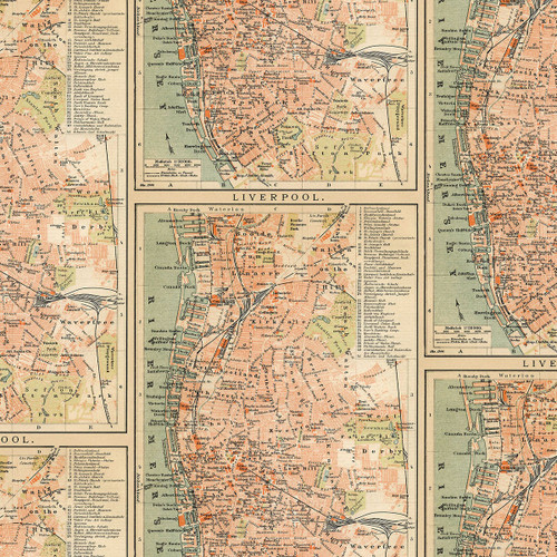 FreeSpirit Fabrics Orange Palette by Tim Holtz Orange Map Orange