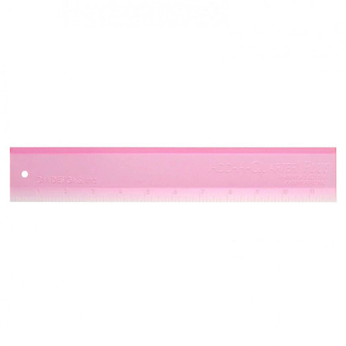 CM Designs Ruler Pink Add A Quarter 12 Inch Plus