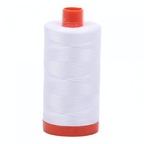 Aurifil Cotton Mako Thread 50 Weight 1422 Yards White