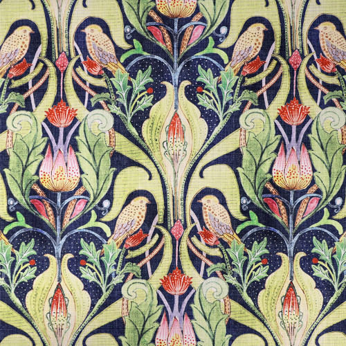 Hamilton Fabrics Lovette Moonlight William Morris Green House Floral