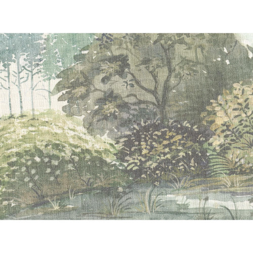 Hamilton Fabrics Hillsville Mist Lush Tree Scenic Green