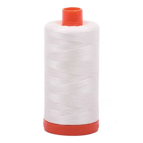 Aurifil Mako Cotton Thread 50 Weight 1422 Yards Chalk