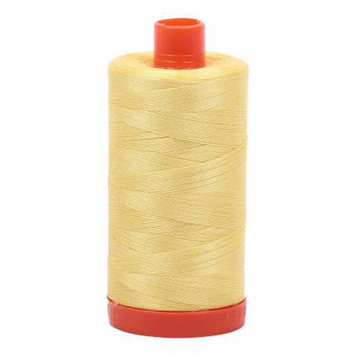 Aurifil Cotton Mako Thread 50 Weight 1422 Yards Sun Lemon