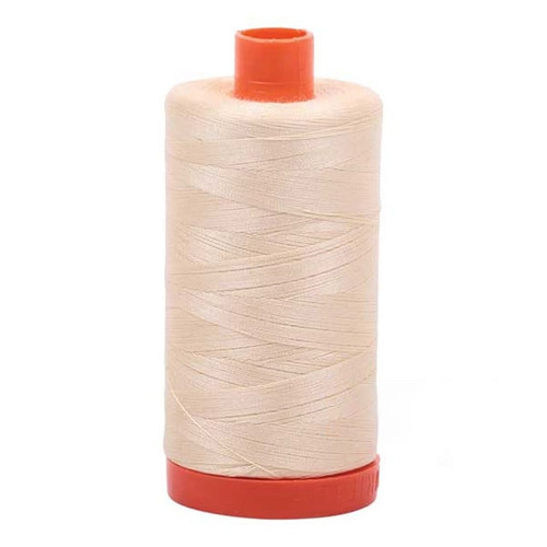 Aurifil Cotton Mako Thread 50 Weight 1422 Yards 1450 Yards Butter