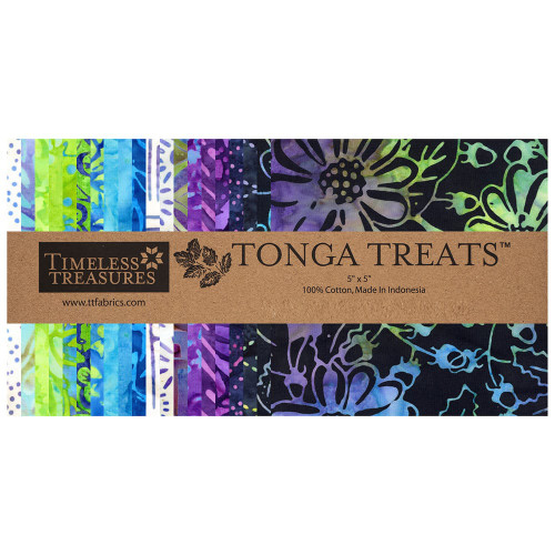 Timeless Treasures Fabrics Royalty Tonga Batiks Royalty Charm Squares 5 Inch