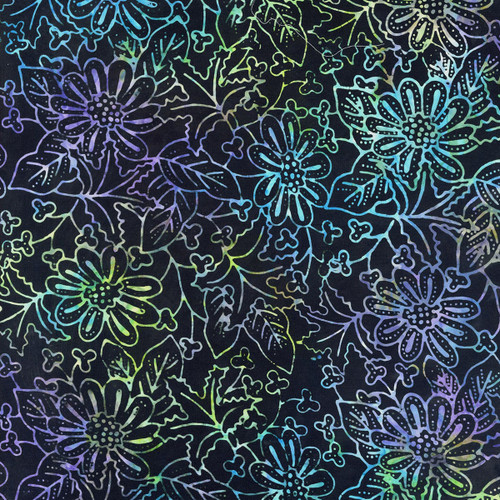 Timeless Treasures Fabrics Royalty Tonga Batiks Enchanted Floral And Dots