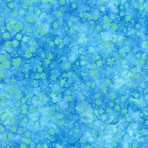 Timeless Treasures Fabrics Royalty Tonga Batiks Turquoise Usa Stars