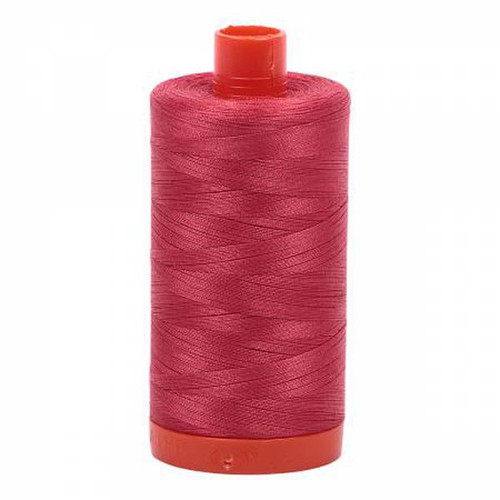 Aurifil Cotton Mako Thread 50 Weight 1422 Yards Red Peony
