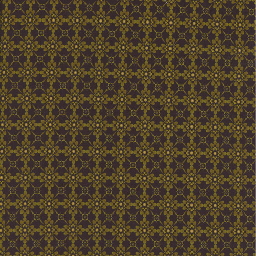Timeless Treasures Fabrics Scarlet Beauty Black Geo Floral