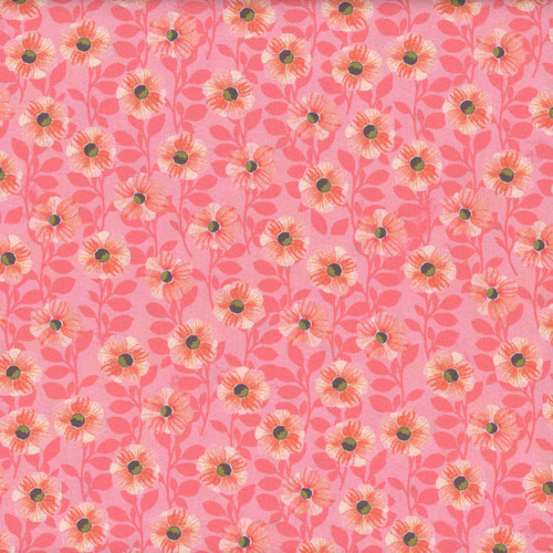 Windham Fabrics Wild Meadow Sue Miano Flamingo Pink Climbing Floral