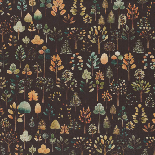 Quilting Treasures Fabrics Big Foot by Dan Morris Black Pine Trees