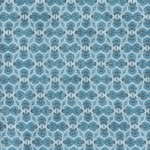 Quilting Treasures Fabrics Big Foot by Dan Morris Blue Leaf Geo