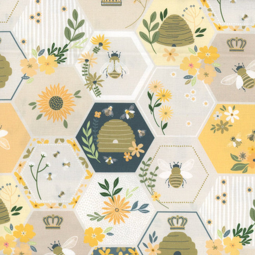 Dear Stella Fabrics The Bee's Knees Multi The Bees Knees