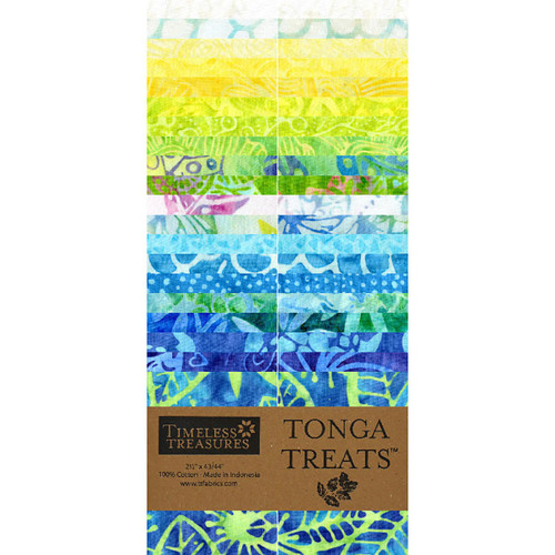 Timeless Treasures Fabrics Bahamas Tonga Batiks Bahamas Jelly Roll Strips