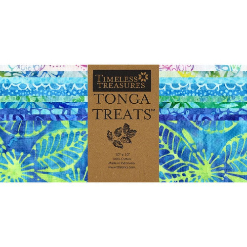 Timeless Treasures Fabrics Bahamas Tonga Batiks Bahamas Layer Cake Ten Inch Squares