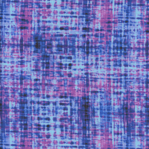 Timeless Treasures Fabrics Midnight Blooms Multi Watercolor Plaid Texture