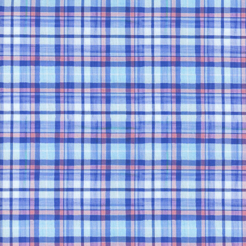 Timeless Treasures Fabrics Faith Blue Easter Plaid